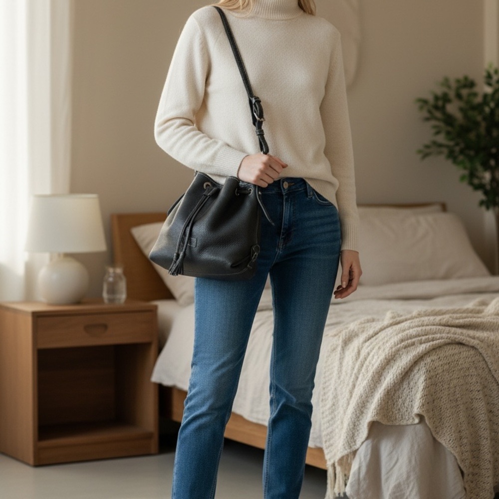 Dooney & Bourke Blue Bucket Bag
